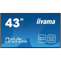 iiyama ProLite LE4340S-B1 Écran plat de signalisation numérique 43" LED 350 cd/m² Full HD Noir 12/7