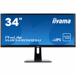 iiyama ProLite XUB3490WQSU-B1, 86,4 cm (34"), 3440 x 1440 pixels, Quad HD, LED, 5 ms, Noir
