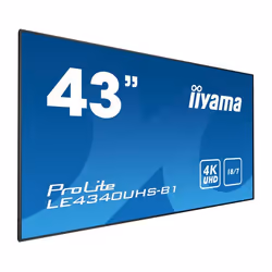 iiyama LE4340UHS-B1, 108 cm (42.5"), LED, 3840 x 2160 pixels, 18/7