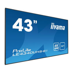 iiyama LE4340UHS-B1 affichage de messages 42.5" LED 350 cd/m² 4K Ultra HD Noir Android 18/7