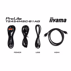 iiyama ProLite T2454MSC-B1AG écran plat de PC 23.8" Full HD LED Écran tactile Multi-utilisateur Noir