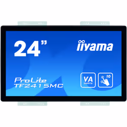 iiyama ProLite TF2415MC-B2 écran plat de PC 23.8" Full HD VA Écran tactile Multi-utilisateur Noir