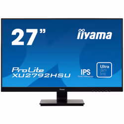 iiyama ProLite XU2792HSU, 68,6 cm (27"), 1920 x 1080 pixels, Full HD, LCD, 4 ms, Noir
