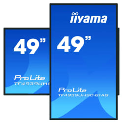iiyama ProLite TF4939UHSC-B1AG écran plat de PC 124,5 cm (49") 3840 x 2160 pixels 4K Ultra HD LED Écran tactile Multi-utilisateur Noir