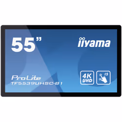 iiyama ProLite TF5539UHSC-B1AG, 139,7 cm (55"), 3840 x 2160 pixels, 4K Ultra HD, LED, 8 ms, Noir