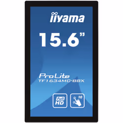 iiyama ProLite TF1634MC-B8X écran plat de PC 15.6" Full HD LED Écran tactile Multi-utilisateur Noir