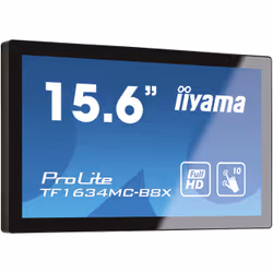 iiyama ProLite TF1634MC-B8X écran plat de PC 15.6" Full HD LED Écran tactile Multi-utilisateur Noir