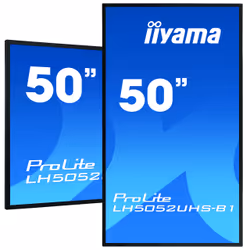 iiyama LH5052UHS-B1 affichage de messages Panneau plat de signalisation numérique 49.5" VA 500 cd/m² 4K Ultra HD Noir Intégré dans le processeur Android 8.0 24/7