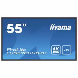 iiyama LH5570UHB-B1, Panneau plat de signalisation numérique, 138,7 cm (54.6"), VA, 3840 x 2160 pixels, 24/7