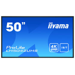 iiyama LH5042UHS-B3 affichage de messages Carte A numérique 49.5" VA 500 cd/m² 4K Ultra HD Noir Android 8.0 18/7