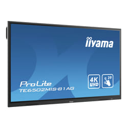 iiyama TE6502MIS-B1AG affichage de messages Écran plat interactif 65" VA Wifi 350 cd/m² 4K Ultra HD Noir Écran tactile Intégré dans le processeur Android 9.0