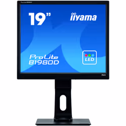 iiyama ProLite B1980D-B1, 48,3 cm (19"), 1280 x 1024 pixels, SXGA, LED, 5 ms, Noir