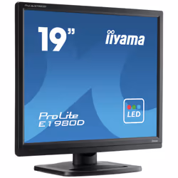 iiyama ProLite E1980D-B1 LED display 19" XGA Noir