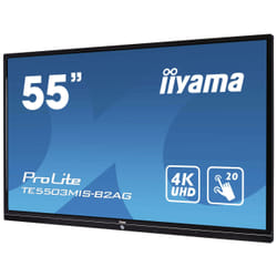 iiyama TE5503MIS-B2AG tableau blanc interactif 55" 3840 x 2160 pixels Écran tactile Noir