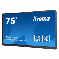 iiyama TE7504MIS-B3AG affichage de messages Écran plat interactif 75" Wifi 400 cd/m² 4K Ultra HD Noir Écran tactile Intégré dans le processeur iiWare 9.0 - Vue supplémentaire 4