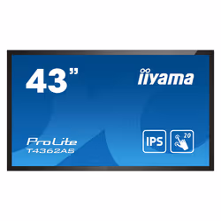 iiyama T4362AS-B1, Écran plat interactif, 108 cm (42.5"), IPS, 3840 x 2160 pixels, 24/7