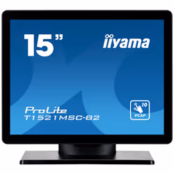 iiyama ProLite T1521MSC-B2, 38,1 cm (15"), 1024 x 768 pixels, XGA, LED, 8 ms, Noir