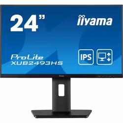 iiyama ProLite XUB2493HS-B5, 60,5 cm (23.8"), 1920 x 1080 pixels, Full HD, LED, 4 ms, Noir