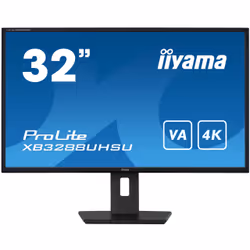 iiyama ProLite XB3288UHSU-B5, 80 cm (31.5"), 3840 x 2160 pixels, 4K Ultra HD, LCD, 3 ms, Noir