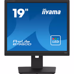 iiyama ProLite B1980D-B5, 48,3 cm (19"), 1280 x 1024 pixels, SXGA, LCD, 5 ms, Noir