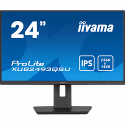 iiyama ProLite XUB2493QSU-B5, 61 cm (24"), 2560 x 1440 pixels, Wide Quad HD, LED, 4 ms, Noir