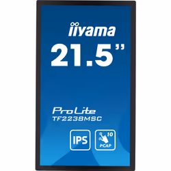 iiyama PROLITE Carte A numérique 22" LED 600 cd/m² Full HD Noir Écran tactile