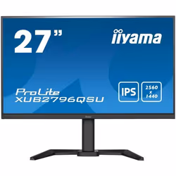 iiyama ProLite XUB2796QSU-B5, 68,6 cm (27"), 2560 x 1440 pixels, Wide Quad HD, LED, 1 ms, Noir