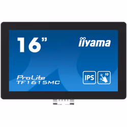 iiyama ProLite TF1615MC-B1, 39,6 cm (15.6"), 1920 x 1080 pixels, Full HD, 25 ms, Noir