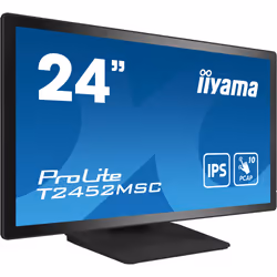 iiyama ProLite T2452MSC-B1 écran plat de PC 23.8" Full HD LCD Écran tactile Multi-utilisateur Noir