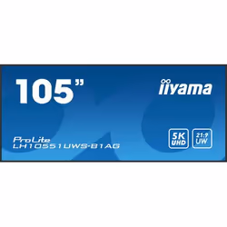 iiyama LH10551UWS-B1AG, Panneau plat de signalisation numérique, 2,66 m (104.7"), LED, 5120 x 2160 pixels, 24/7