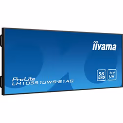 iiyama LH10551UWS-B1AG affichage de messages Panneau plat de signalisation numérique 2,66 m (104.7") LED 500 cd/m² Full HD Ultra large Noir 24/7 - Vue supplémentaire 4