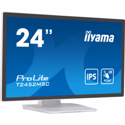 iiyama ProLite écran plat de PC 23.8" Full HD LCD Écran tactile Multi-utilisateur Blanc