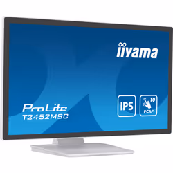 iiyama ProLite écran plat de PC 23.8" Full HD LCD Écran tactile Multi-utilisateur Blanc