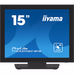 iiyama ProLite T1532MSC-B1S, 38,1 cm (15"), 1024 x 768 pixels, XGA, LCD, 8 ms, Noir