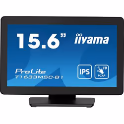 iiyama ProLite T1633MSC-B1, 39,6 cm (15.6"), 1920 x 1080 pixels, Full HD, LCD, 5 ms, Noir