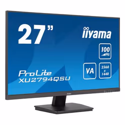 iiyama ProLite XU2794QSU-B6 écran plat de PC 68,6 cm (27") 2560 x 1440 pixels Wide Quad HD LCD Noir