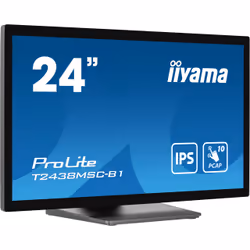 iiyama ProLite écran plat de PC 23.8" Full HD LED Écran tactile Noir - Vue supplémentaire 4