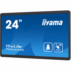 iiyama TW2424AS-B1 affichage de messages Panneau plat de signalisation numérique 23.8" Wifi 250 cd/m² 4K Ultra HD Noir Écran tactile Intégré dans le processeur Android 24/7 - Vue supplémentaire 5