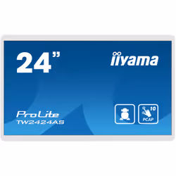 iiyama TW2424AS-W1, Écran plat de signalisation numérique, 60,5 cm (23.8"), 1920 x 1080 pixels, Wifi, 24/7