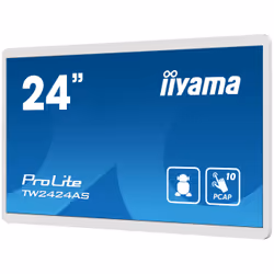 iiyama TW2424AS-W1 affichage de messages Écran plat de signalisation numérique 23.8" Wifi 250 cd/m² 4K Ultra HD Noir Écran tactile Intégré dans le processeur Android 24/7 - Vue supplémentaire 4