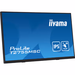 iiyama ProLite T2755MSC-B1 écran plat de PC 27" Full HD LED Écran tactile Dessus de table Noir