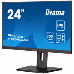 iiyama ProLite XUB2492QSU-B1 Écran PC IPS 23.8 Pouces QHD 100 Hz Noir - Vue supplémentaire 4