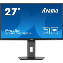 iiyama ProLite XUB2797QSN-B1, 68,6 cm (27"), 2560 x 1440 pixels, Wide Quad HD, LED, 1 ms, Noir