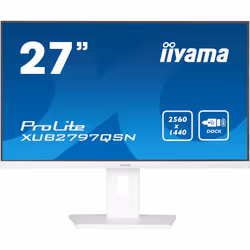 iiyama ProLite XUB2797QSN-W1, 68,6 cm (27"), 2560 x 1440 pixels, Wide Quad HD, LED, 1 ms, Blanc