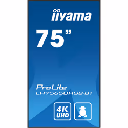 iiyama ProLite Écran plat de signalisation numérique 75" LCD Wifi 500 cd/m² 4K Ultra HD Noir Intégré dans le processeur 24/7