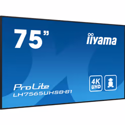 iiyama ProLite Écran plat de signalisation numérique 75" LCD Wifi 500 cd/m² 4K Ultra HD Noir Intégré dans le processeur 24/7