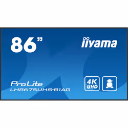 iiyama ProLite Écran plat de signalisation numérique 2,17 m (85.6") LCD Wifi 500 cd/m² 4K Ultra HD Noir Intégré dans le processeur 24/7