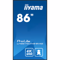 iiyama ProLite Écran plat de signalisation numérique 2,17 m (85.6") LCD Wifi 500 cd/m² 4K Ultra HD Noir Intégré dans le processeur 24/7