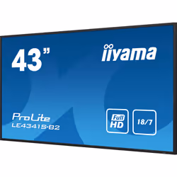 iiyama PROLITE LE4341S-B2 Écran plat de signalisation numérique 42.5" LCD 350 cd/m² Full HD Noir 18/7 - Vue supplémentaire 12