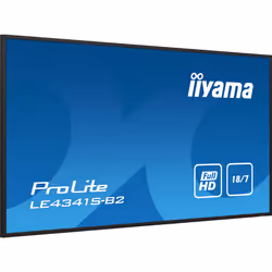 iiyama PROLITE LE4341S-B2 Écran plat de signalisation numérique 42.5" LCD 350 cd/m² Full HD Noir 18/7 - Vue supplémentaire 13